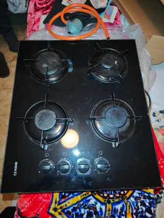 Encimera Beko Cristal Negra