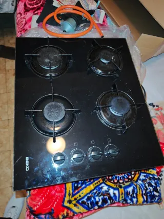 Encimera Beko Cristal Negra