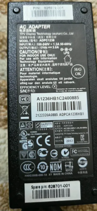 Cargador portátil AC ADAPTER