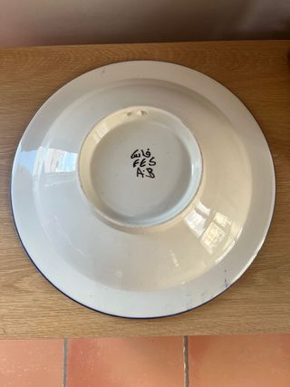 Plato artesanal marroquí