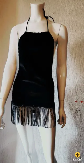 Conjunto Top y Falda Negro brillantes