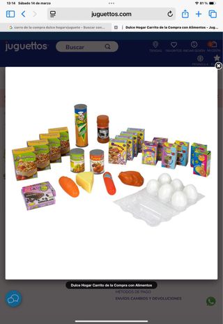 Carro de la compra infantil Dulce Hogar