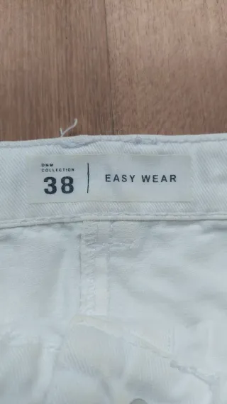 Falda vaquera blanca botones