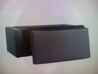 Sofá cama gris de tela