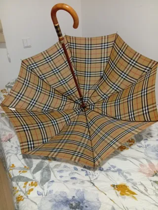 Paraguas Burberry Bastón Arce Como Nuevo
