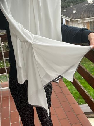 Blusa Fracomina bianca manica a campana