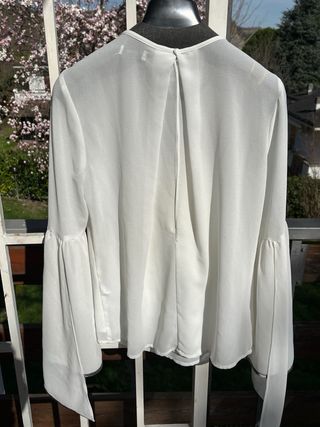 Blusa Fracomina bianca manica a campana