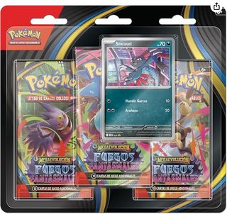 Blister Pokémon Fuegos Fantasmales Sneasel Español