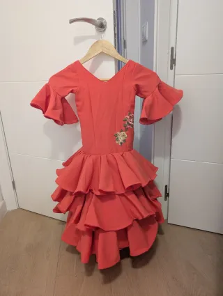 Traje Flamenca Niña Volantes