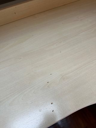 Mesa de escritorio madera y metal