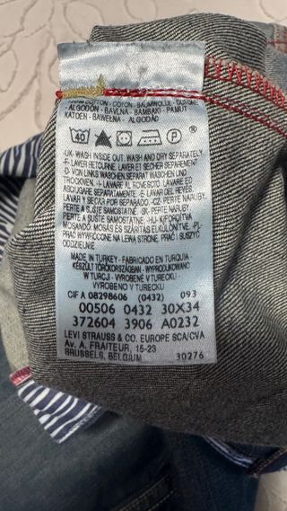 Levi's 506 Standard W30 L34 Jeans