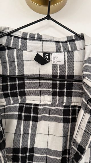 Camisa cuadros H&M Talla S