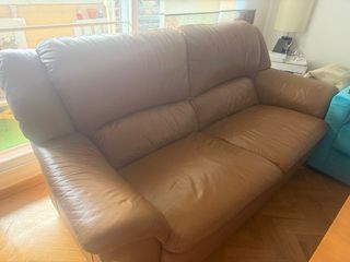Sofá de piel 2 y 3 plazas