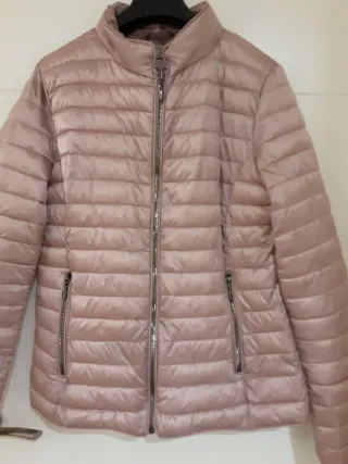 Chaqueta acolchada rosa