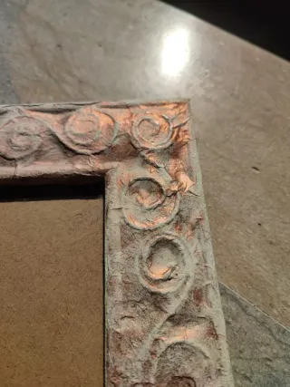 Cornice porta foto decorata rilievo