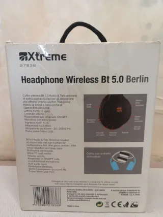 Cuffie Xtreme Berlin Wireless Bt 5.0