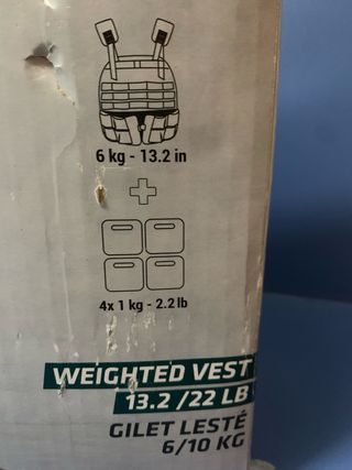 Chaleco de peso ajustable