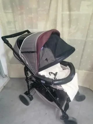 Cochecito bebé y silla coche, marca chico