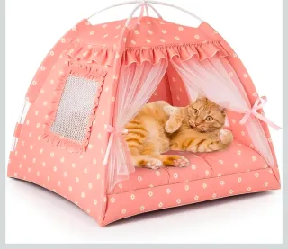 Tenda/Casa per Gatto/Cane Rosa