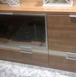 Mueble aparador madera y metal