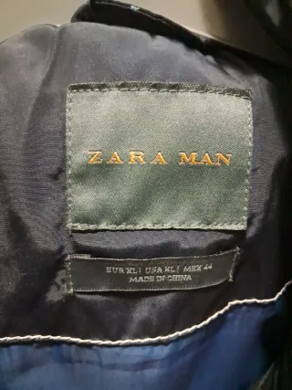 Chaleco acolchado Zara hombre azul