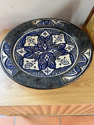 Plato artesanal marroquí