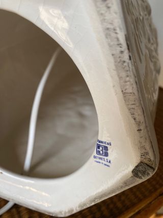 Lámpara de cerámica de Manises