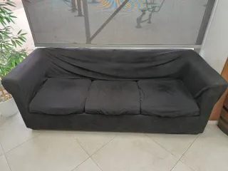 Sofá Chesterfield 3 Plazas Negro