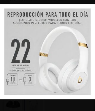 Auricolari Beats Studio 3 Bianchi e Dorati