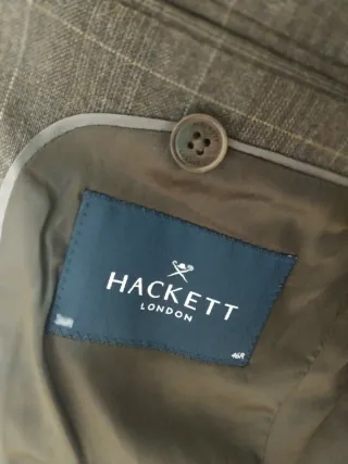 Traje Hackett London Charcoal Grey de Lana Merino