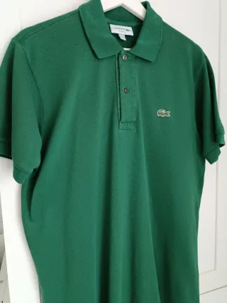 Polo Lacoste Verde Talla S