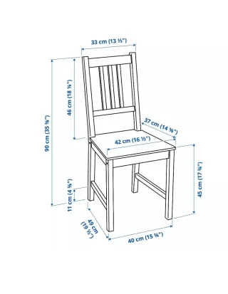 6 Sillas de Madera Negras con Cojines Beige