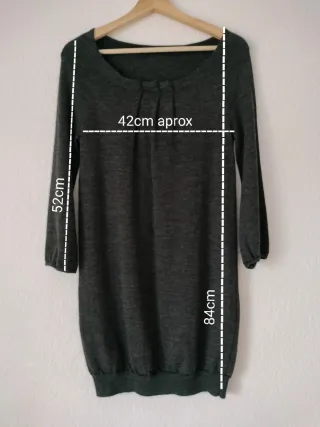 Vestido de punto negro