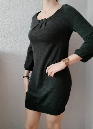 Vestido de punto negro