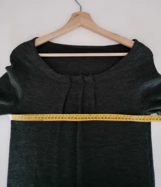 Vestido de punto negro