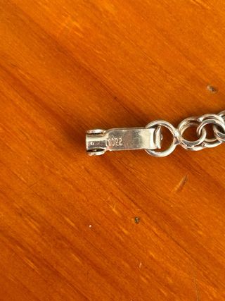 Esclava de plata grabada CAROLINA