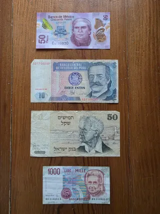 Billetes antiguos