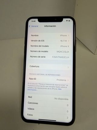 iPhone X 64gb Negro