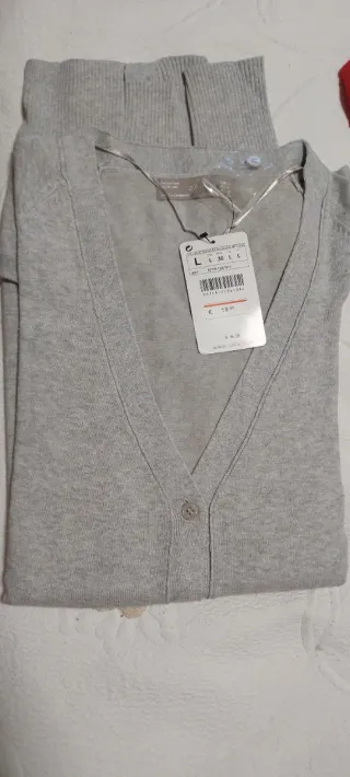 Chaqueta Zara Gris Talla L