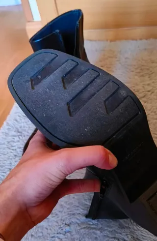 Botines de cuero con plataforma Vagabond Negros