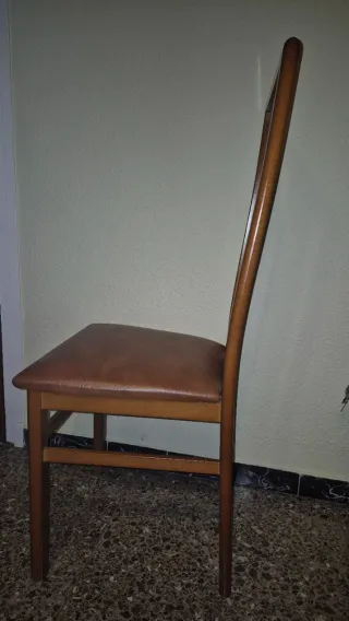 Mesa comedor nogal con 6 sillas