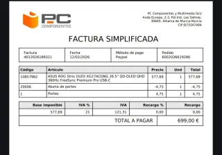 Monitor ASUS ROG Strix OLED XG27ACDNG 26.5