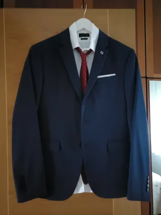 Traje Zara Azul Talla M