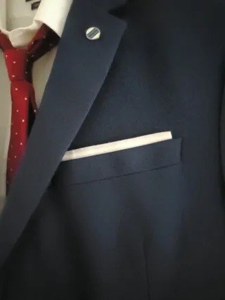 Traje Zara Azul Talla M