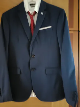 Traje Zara Azul Talla M