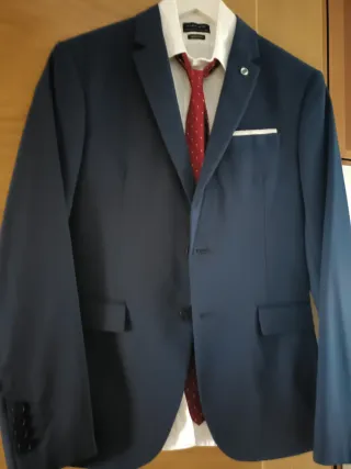 Traje Zara Azul Talla M