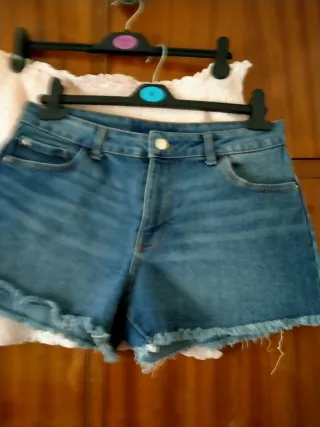 Conjunto Top y Shorts Vaqueros