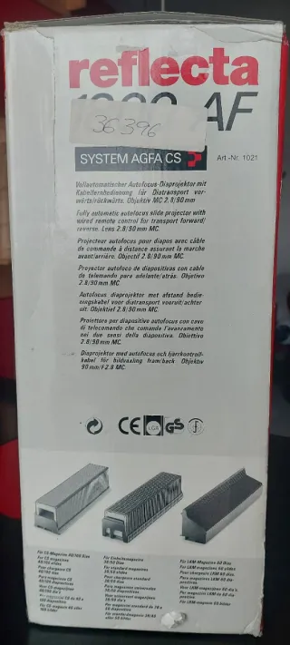 Proyector Diapositivas Agfa Reflecta 1800 AF.