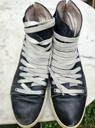 Scarpe alte in pelle nera - Taglia 42