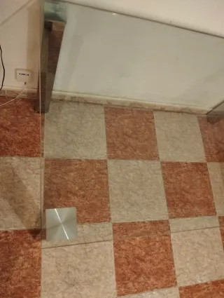 Mesa cristal y metal El Corte Inglés